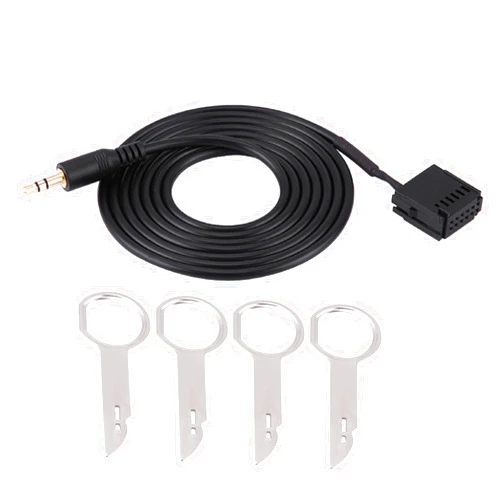 XHIKOWAT Car Audio Aux Cable Adapter High Speed Data Transfer Compact Exquisite with Radio Removal Tool for