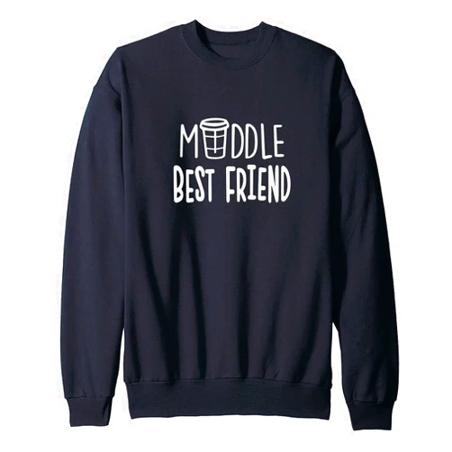 Sevpuikl Best Friends Sweatshirt Matching BFF Hoodie Short Middle Tall Sweatshirt for Women Sister Hoodie,1 Piece
