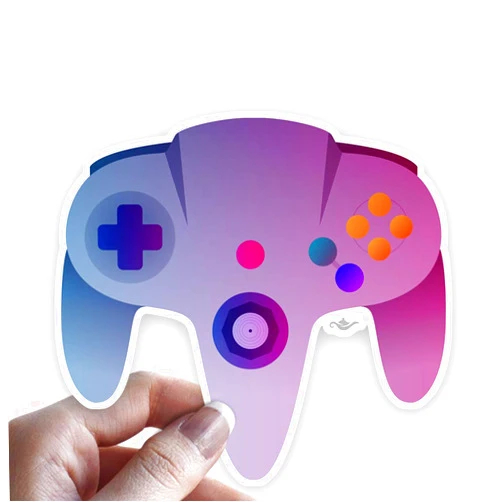 Grantedesigns Nostalgic Sticker Compatible with Nintendo 64 Controller