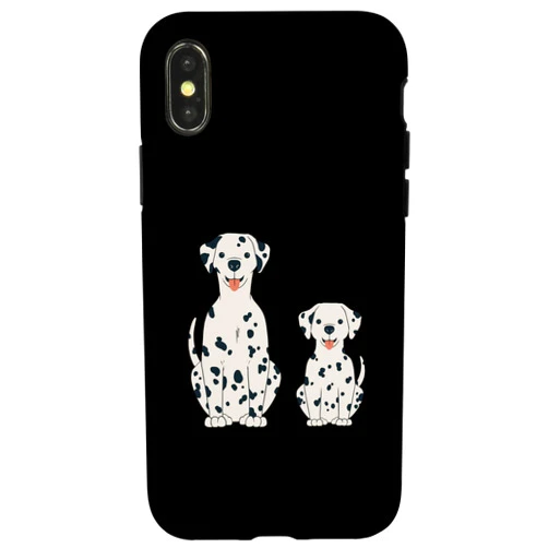 Bäume Meditieren , lustige Sprüche iPhone X/XS Funny Dalmatian family motif for men, women, children Case
