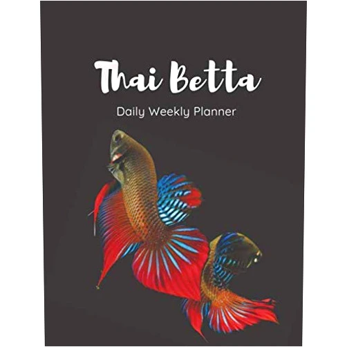 MR.TONG Anuchart Thai Betta Fish 007: Daily Weekly Planner Log book Notebook _8.5x11_120pg_BLEED
