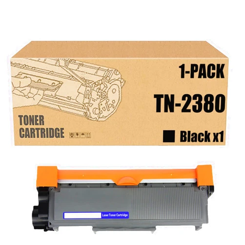 DCWXWS Toner Cartridge TN-2380 Compatible for Brother HL-L2300D L2340DW L2360DW L2335DN L2360DN L2560DN DCP-L2500D L2520DW L2540DN L2520D L2540DW L2560DW L2720DW Printer High Yield,Black ×1, normal