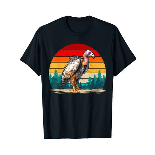 Retro Style Vintage Vulture Bird Gifts Vulture Bird Vintage Style Distressed Retro Vulture T-Shirt