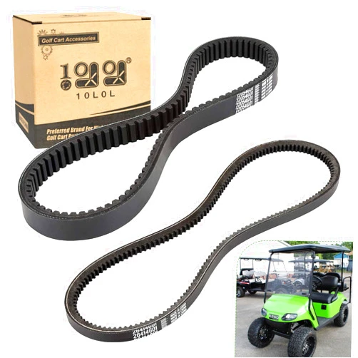 10L0L Clutch Drive Belt & Starter Generator Belt Kit for EZGO TXT, Medalist, Workhorse 1994-up Golf Cart with 295/350cc Robin Engines, OEM 72054G01 72024G01 72025G01 26414G01 630587