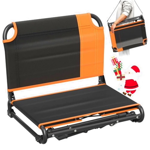 LUBBYGIM Stadium Seat for Bleachers with Back Support and Cushion, Portable Bleacher Seats with Shoulder Strap and Cup Holder