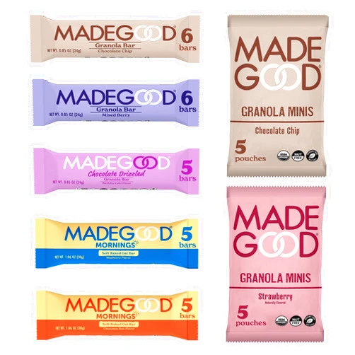 Made Good MadeGood Healthy Snacks Variety Pack (37 Count) Organic Granola Bars, Granola Bites, Morning Bars