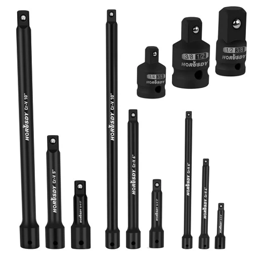HORUSDY 12Pcs Socket Extension Set, Ratchet Extension Set,1/4