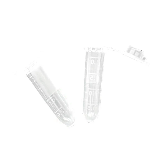 GIFTED LUGAR 100 Piece 2ml Microcentrifuge Tube Graduated Holder Vial with Snap Cap, Clear EP Tube Container for Tiny Seeds Pollen Liquid Sample Storage