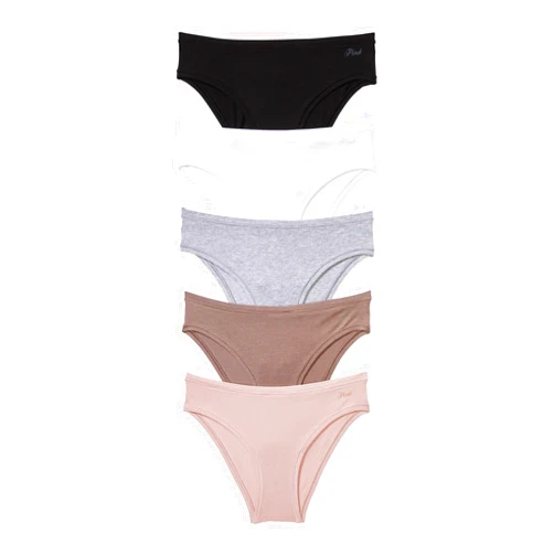 Victoria's Secret PINK Women's Cotton Cheeky Underwear, Minimal Coverage Panties for Women, Multi Pack (XS-XXL)
