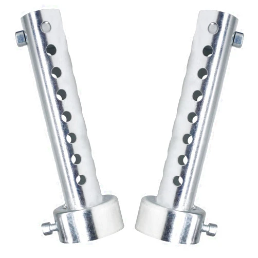 Amavoler 2 Pcs Motorcycle Exhaust Silencer Motorbike Muffler Insert Baffle Silencer Universal (silver-45mm,2Pcs)