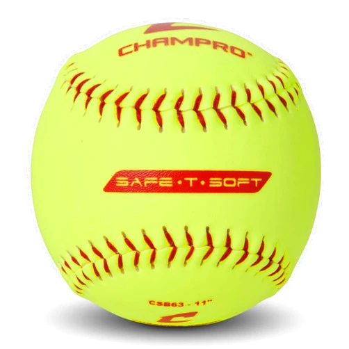CHAMPRO Safe-T-Softball Cover Optic Yellow 12 PK