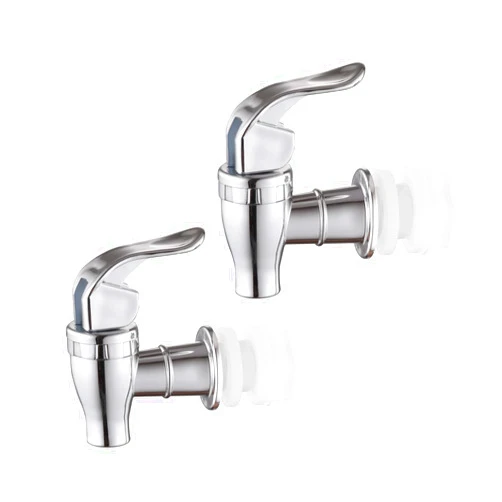 Hgzaccompany 2 Pack Beverage Dispenser Replacement Spout for Drink Dispenser Spigot,Push Style Spigot for Beverage Dispenser Carafe, Water Dispenser Replacement Faucet