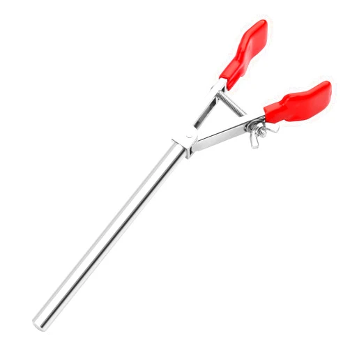 stonylab 2 Prong Lab Clamp, Sturdy Single Adjust Multipurpose Swivel Clamp for Lab Accessories, 8.66 inch Overall Length
