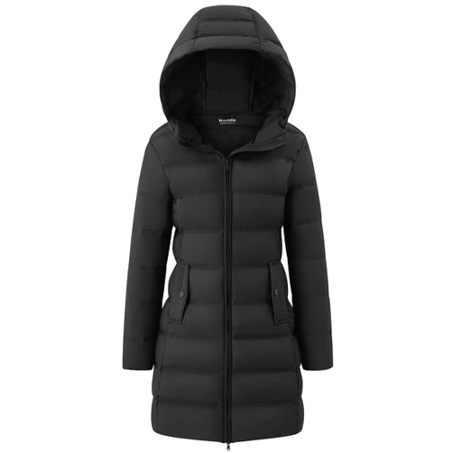 wantdo Women's Winter Puffer Coat Lightweight Warm Jacket with Hood