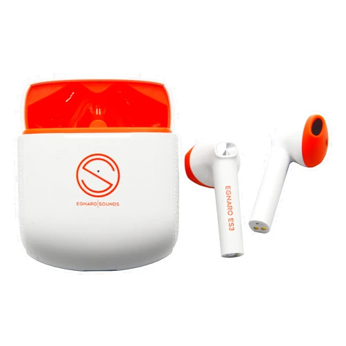 EGNARO SOUNDS EGNARO ES3 True Wireless Stereo Earbuds, Bluetooth 5.1 Earphones, Touch Controls with Microphone, color white