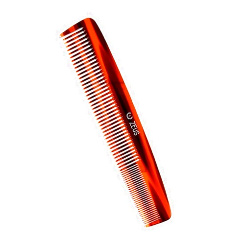 ZEUS Handmade Saw-Cut 2-in-1 Beard Comb – 7.5” Mustache & Beard Comb (Traditional) C11