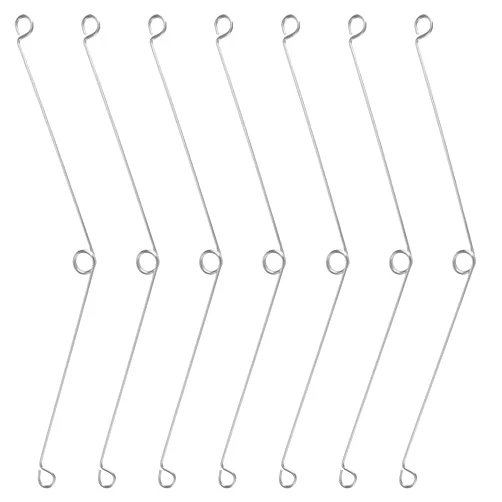 Psyqtsuary 7 PCS Spring Clips Recessed Lighting, Stainless Steel Torsion Spring Recessed Lighting Accessories Recessed Light Covers Trims, Metal Recessed Lighting Springs Clips for Downlights