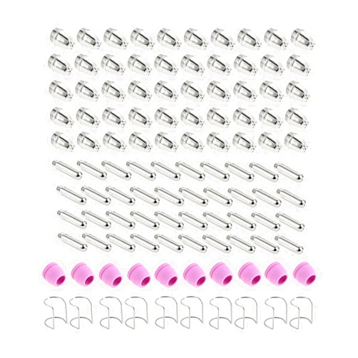 Mtsooning 100PCS SG-55 AG-60 WSD-60 Plasma Cutter Cutting Torch Tip Nozzles Consumables Kit Replacement for STC750P Plasma Cutter WSD60 Plasma Torch