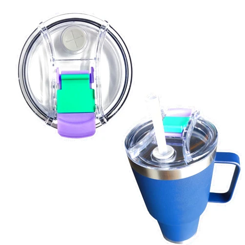 Dasezsdt Tumbler Lids Replacement Design for YETI Rambler 35 oz Straw Mug,for YETI Tumbler 30 oz colorful