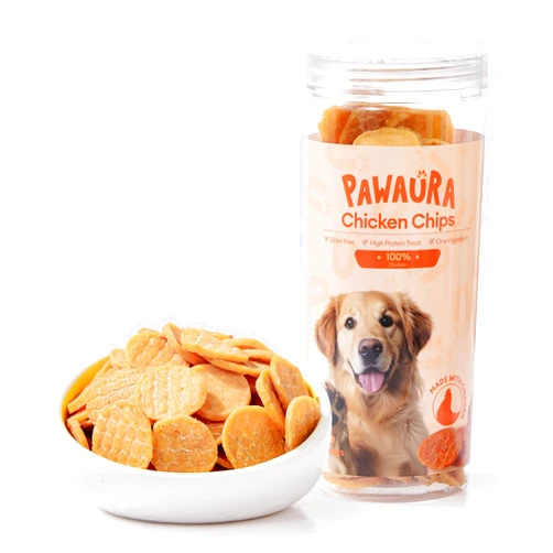 Pawaura Chicken Chips Dog Treats, 10.58 oz Crunchy Training Treats for Dogs, Single Ingredient Dog Treat - Dried Chicken Jerky for All Breedd Dogs, 100% Natural