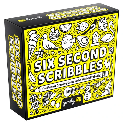 Gamely Six Second Scribbles USA: The frantically Fast, fantastically Fun Drawing Game | A Family Friendly Party Game for Kids, Teens and Adults