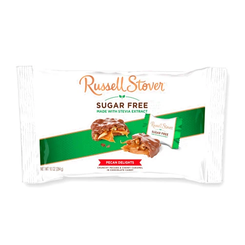 Russell Stover Sugar Free Pecan Delights with Stevia, 10 oz. Bag