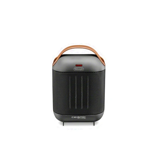 De'Longhi DeLonghi Capsule Electric Space Heater, 1500w compact and stylized portable space heater for indoor use in office bedroom, thermostat, ceramic heater, fan only option, safety features, HFX30C15