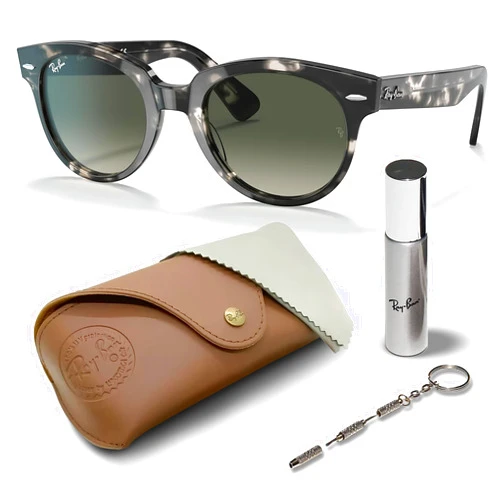 Ray-Ban RB2199 Orion Phantos Shape Sunglasses With Eyewear Kit Bundle - Adjustable Nose Pads - Ideal Formal and Casual Wear Retro Sunglasses