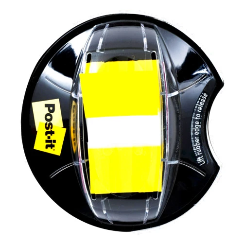 Post-it Flags, 200/High Volume Desk Grip Dispenser,1 in Wide, Yellow (680-HVYW)