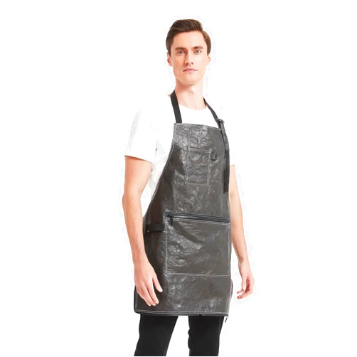 MIKI WELL Aprons - Cross Back&Adjustable Dupont paper Apron for Men and Women With Pockets