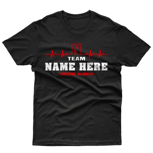 68VX Tees Add Your Own Text Custom Personalized Shirt, Family Matching Shirts, Team lifetime member T-Shirt, Blood Heartbeat family Shirts, Proud Family Surname TShirt, Last Name Tee Hoodie Gift 1