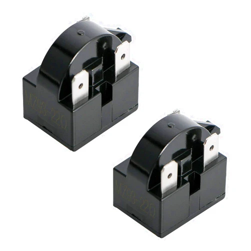 Aopin 3 Pin 22 Ohm Refrigerator PTC Starter/Start Relay Compressor Starter Relay Replacement Part for Car Refrigerator, Portable Freezer, Beverage&Wine&Beer Cooler, Air-Conditioning Compressor 2 Pcs