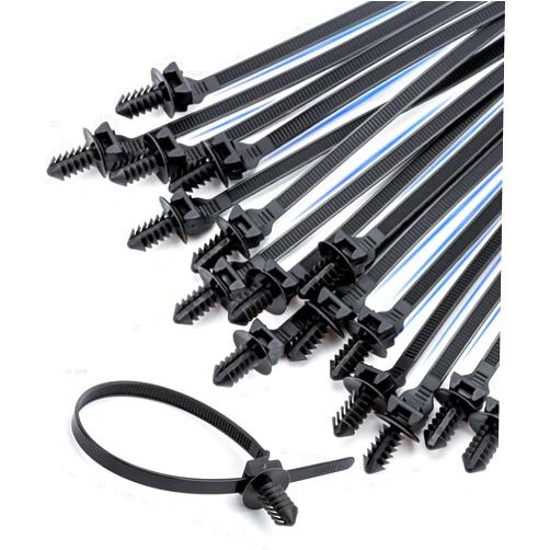 Yoyoellafa 120Pcs Fir Tree Push Mount Zip Ties Automotive Fuel Line Cable Ties 8 Inch Threaded Push Mount Zip Ties Wire Holder for Car Zip Ties Anchors Screw Mount Zip Tie Wire Loom Clips Automotive Wiring Clip