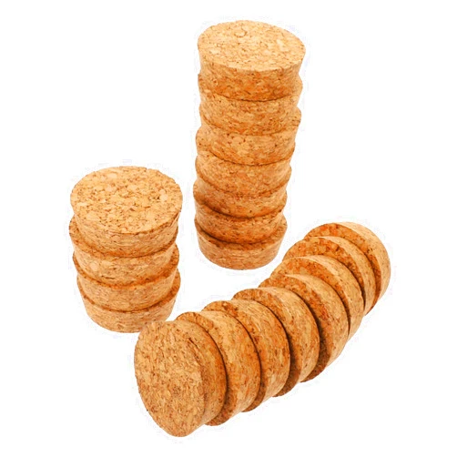 VINTORKY Tapered Bottle Plugs 20Pcs Wooden Cork Stoppers for Craft Home Wine Making