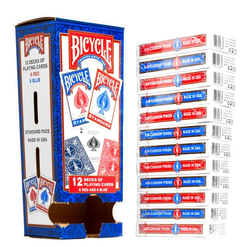 Bicycle Standard Playing Cards, Poker Size, 12 Pack