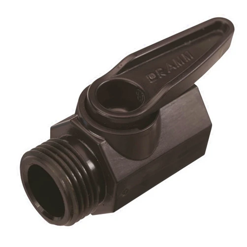 Dramm 22318 Shut Off Valve, Single, Black