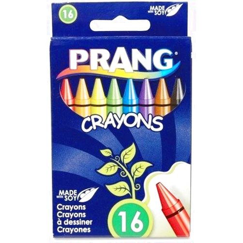 Dixon Prang Wax Crayons - 16 Colors per Box(sold in packs of 3)