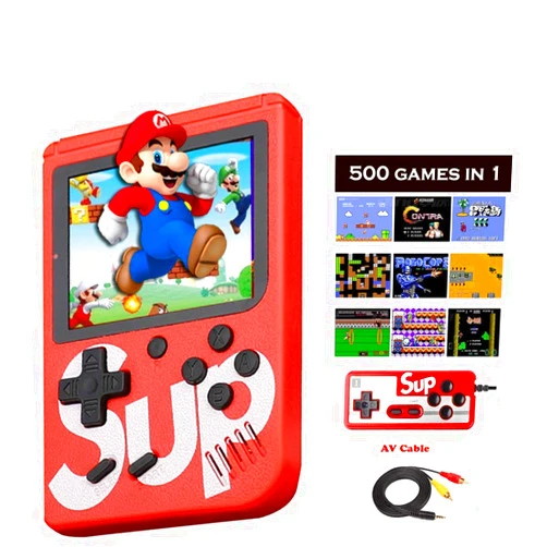 Retro Handheld HDStore New Game Consoles for N E S Built in 500 in 1 Classic Best Video 3.0 -Inch Color Screen Support for Connecting TV & Two Players, Built-in 1020mAh Rechargeable Battery (Sub II)
