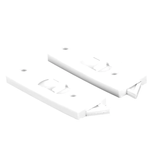 Prime-Line F 2599 3-3/8 In. White Plastic Window Lock with spring-loaded Tilt Latch (Single Pack)