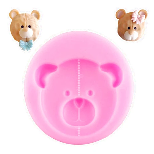 Yqhtwtku Bear Silicone Mold Bear Shape Fondant Cake Mould for Baking Candy Making Chocolate Molds Sugar Craft Kitchen Baking Mould for DIY Crafts, Candy, Desserts, Cupcake, Cake Decoration