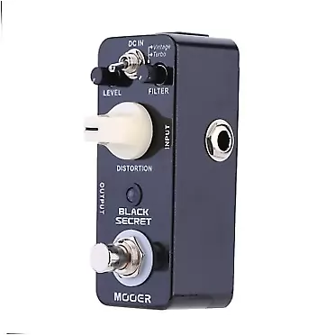 mewmewcat Black Secret Micro Mini Distortion Electric Guitar Effect Pedal True Bypass,Guitar Effect Pedal