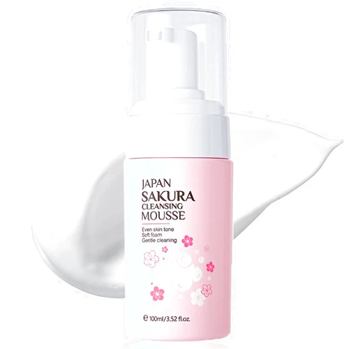 Rosarden Foam Face Wash, Sakura Foaming Cleanser, Foaming Face Wash for Sensitive Skin, Gentle Foaming Face Cleanser for Day and Night Use, Facial Cleansing Washes for Acne Dry Skin