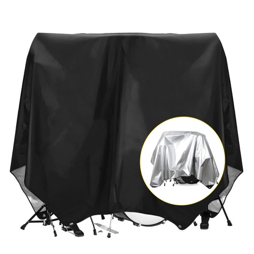 Gasadar Drum Set Dust Cover Water-Resistant Dustproof Protective Cover for Most Drum Frames and Kits with Weighted Corners and Bag 108