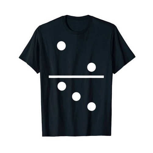 Lustiges Domino Kostüm Steine Party Verkleidung Domino Stone 2 | 3 Groups Costume Token Carnival T-Shirt