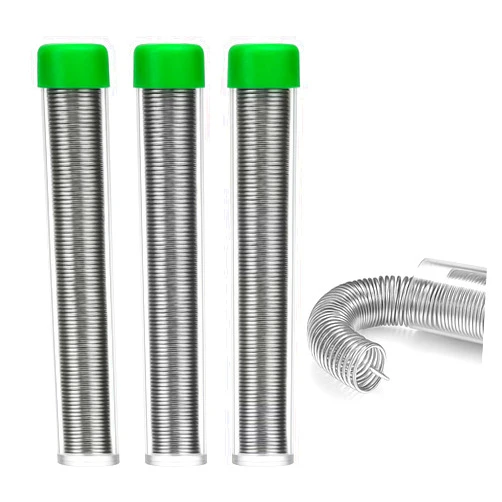 WYcYcW 3Pcs Solder Wire Leadfree,High Purity Tin Rosin Core Solder for Electronic Electrical Soldering Components Repair,Low Residue (0.8mm 33g)