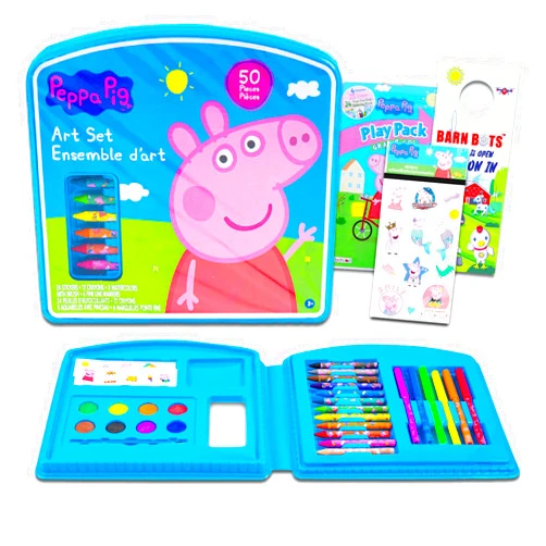 Peppa Pig Ultimate Coloring Activity Set for Kids ~ Peppa Pig Arts and Craft Bundle with Watercolors, Stickers and More (Peppa Pig Art Activities)