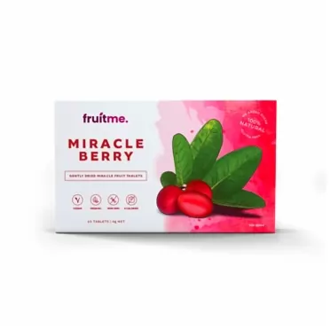 Fruit Me Miracle Berry Tablets 10 Pack - 10 Gently Dried Miracle Fruit Tablets - Sweeten Those Sour Moments