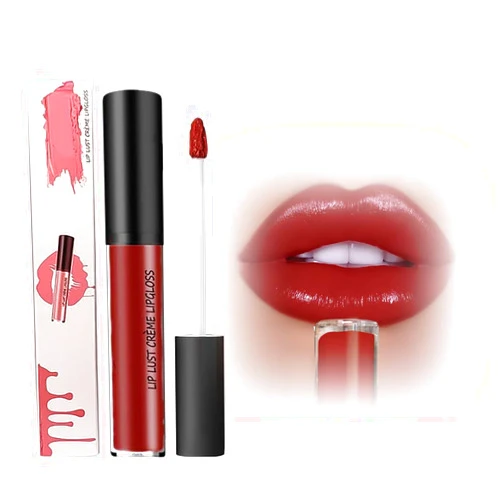 Mintiml 12 Colors Cream Texture Lipstick,Waterproof Lipstick Creamy Lip Gloss,Non-Stick to Cup Non-Fading Long-Lasting Moisturizing Velvet Liquid Lipstick (9#, One Size)