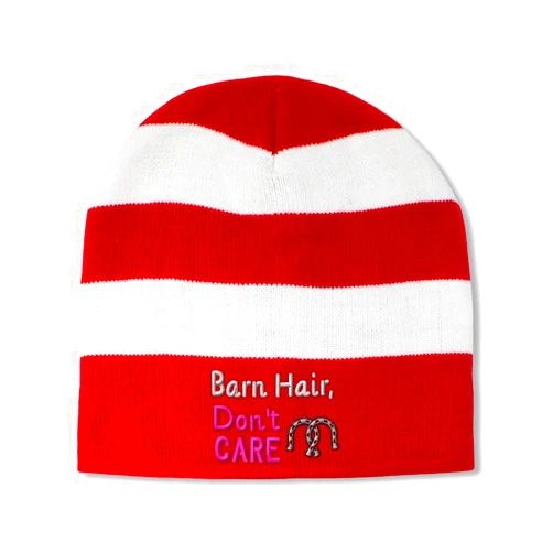 Speedy Pros Christmas Beanie for Men & Women Pit Bulls & Pizza Holiday Hats Acrylic 1 Size Red