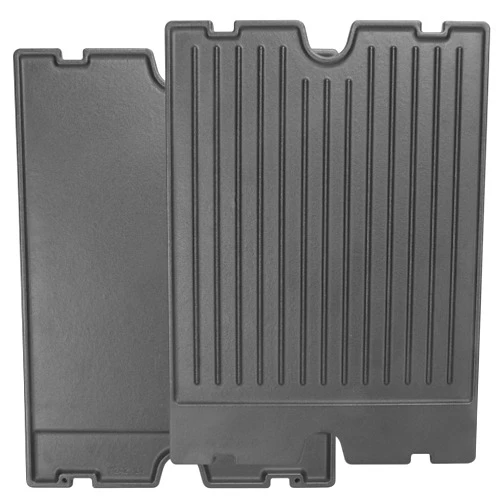 AJinTeby 2-in-1 Reversible 17.48” x 12.48” Pre-Seasoned 11242 Cast Iron Griddle for Broil King Baron, Crown, Crown Pellet Series Grill, Flat Griddle Top Plate for Gas Stove/Charcoal/Electric/Propane/Gas Grill